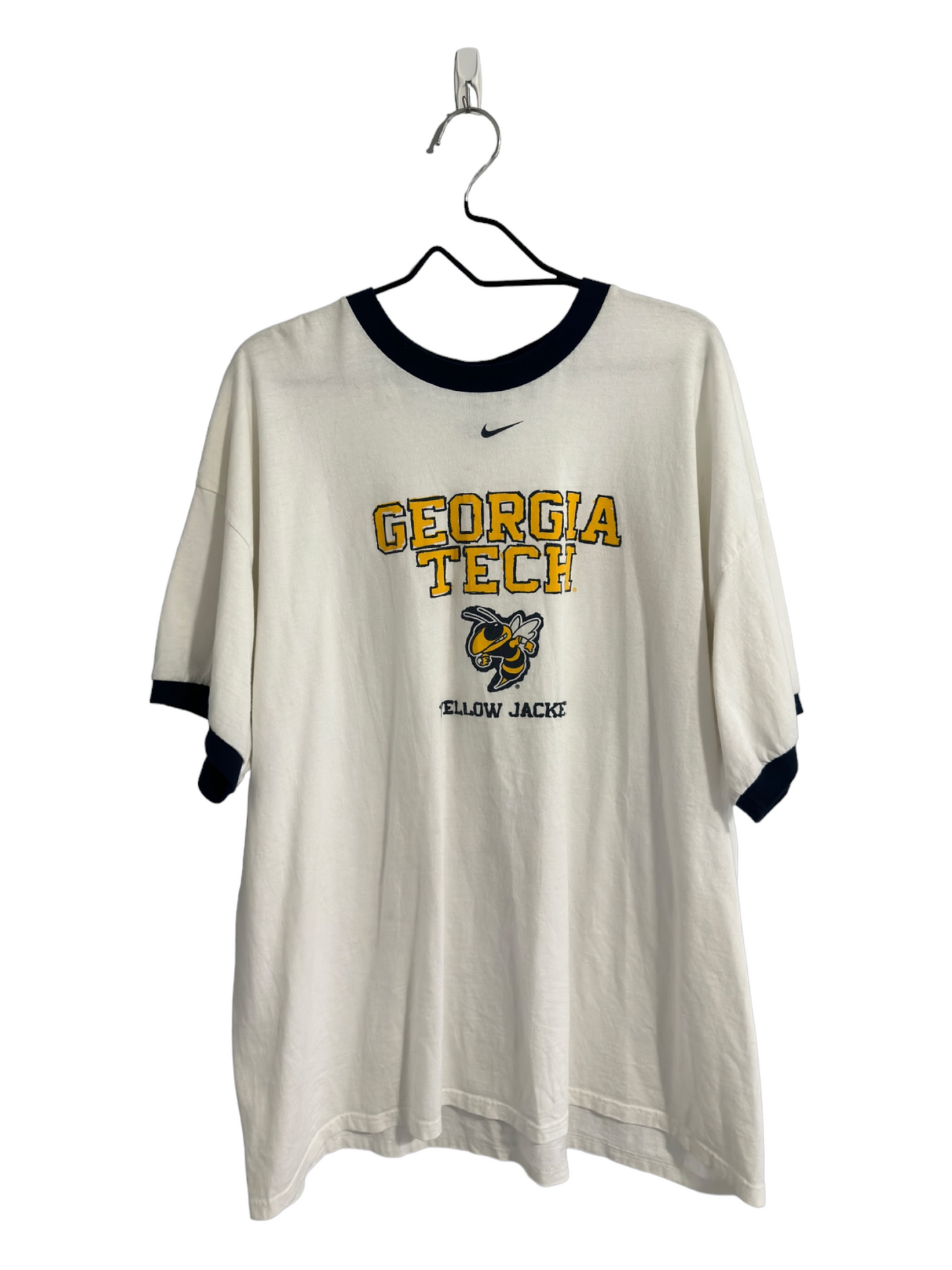 Georgia Tech Center Swoosh Tee Size XXL