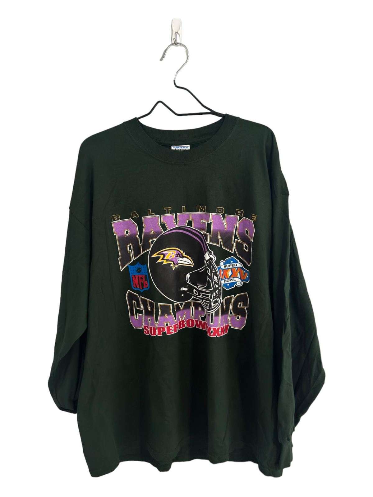 2001 Baltimore Ravens Super Bowl Longsleeve Size XXL – Quickstrike SC