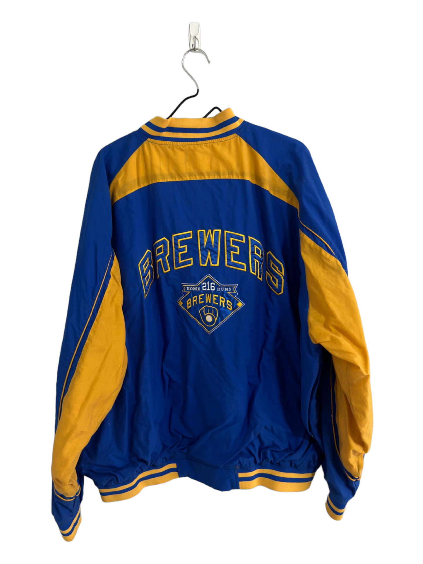 Carl Banks Cooperstown Collection Brewers Jacket Size XXXL